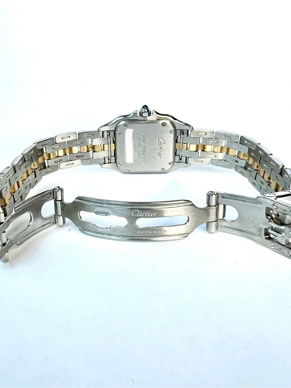 CARTIER PANTHERE Quartz 23mm 1 Row Gold Watch Cream Dial